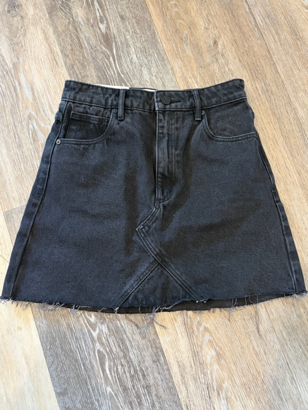 NWT A-Brand Black Denim Mini Skirt-Classic A-Line Style